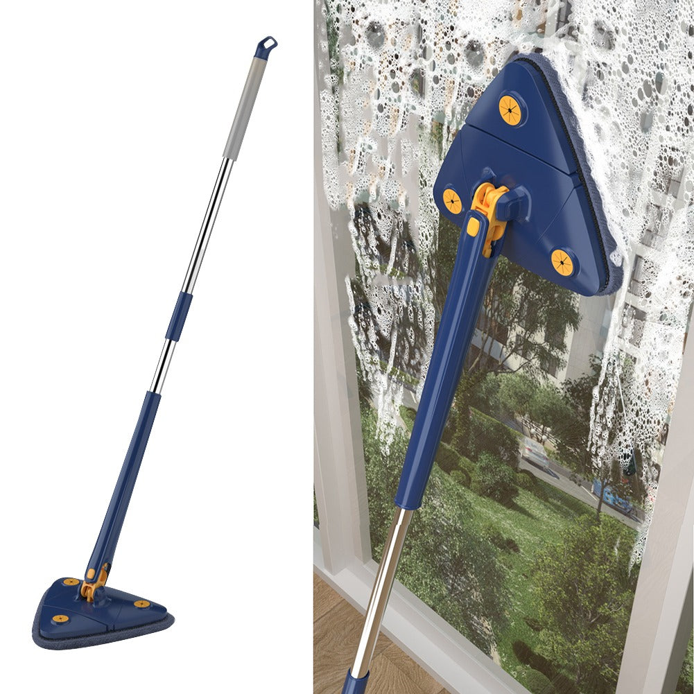 New Extended Triangle Mop 360° Twist Squeeze Wringing X-Type Mop