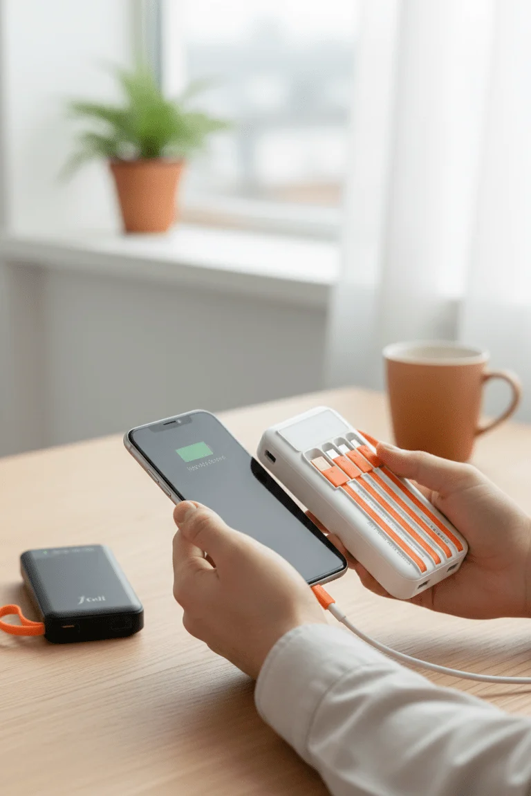 J-Cell Portable Power Bank  Fast Charging High-Capacity Power Bank for Travel & Everyday Use