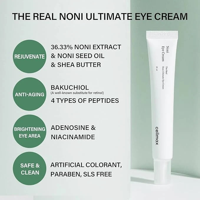 Celimax The Real Noni Ultimate Eye Cream | Hydrating & Nourishing Eye Cream for Dark Circles and Fine Lines