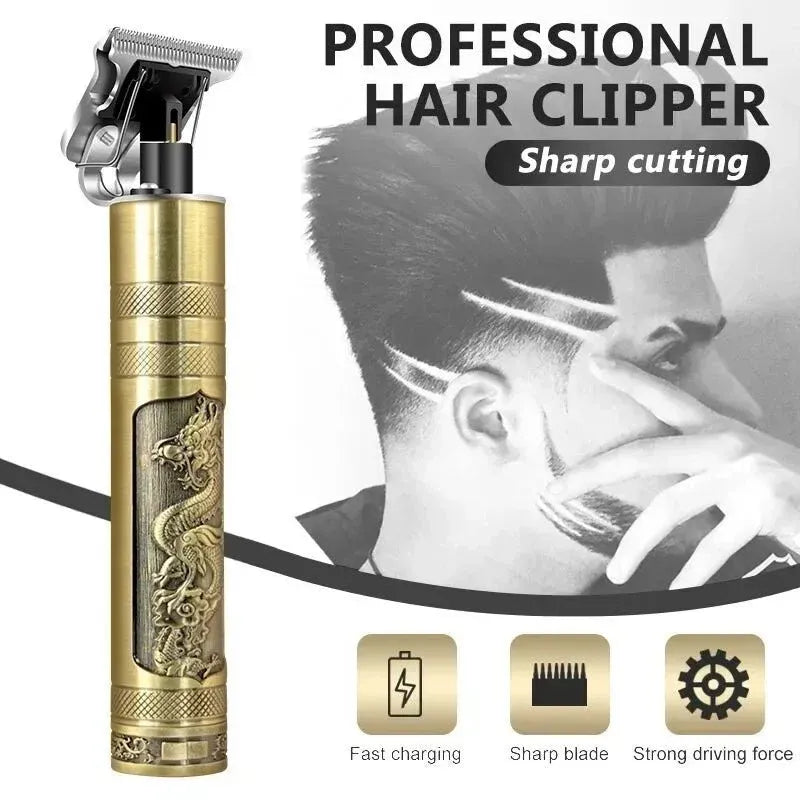Vintage Professional Trimmer | Rechargeable Precision Hair & Beard Trimmer for Men