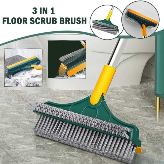 3-in-1 Wiper Brush Extendable Handle