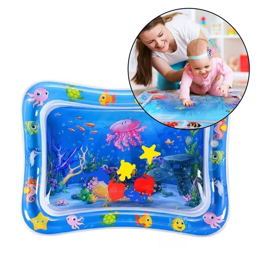 Inflatable Baby Water Play Mat – Leakproof Tummy Time Activity Mat