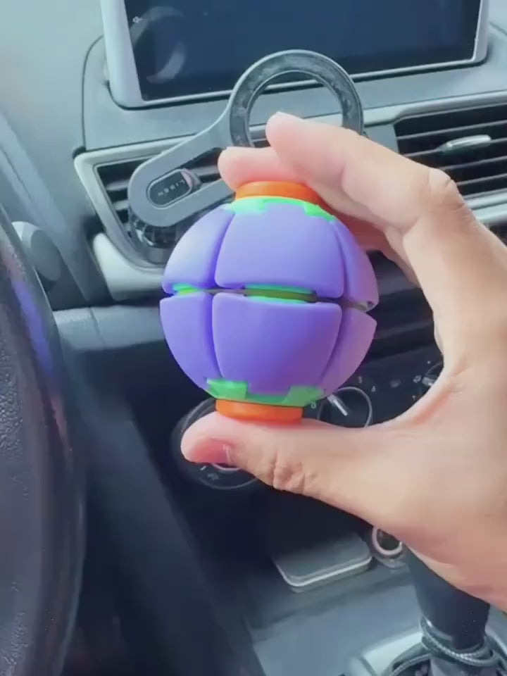 3D Fidget Spinner Ball – Rotatable Push Pop Stress Relief Toy